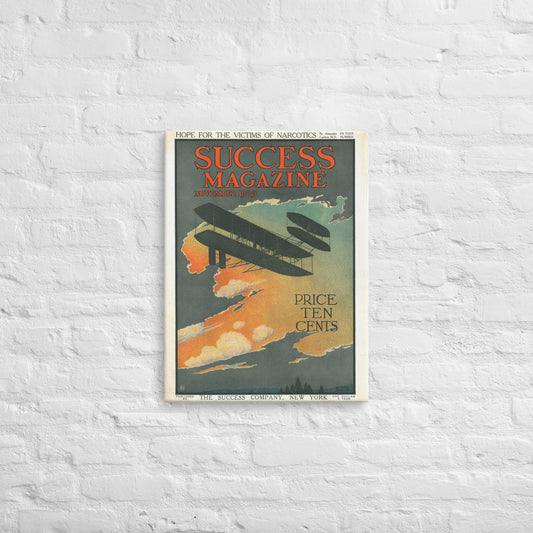 SUCCESS magazine November 1909 cover thin canvas 18" x  24" wall art